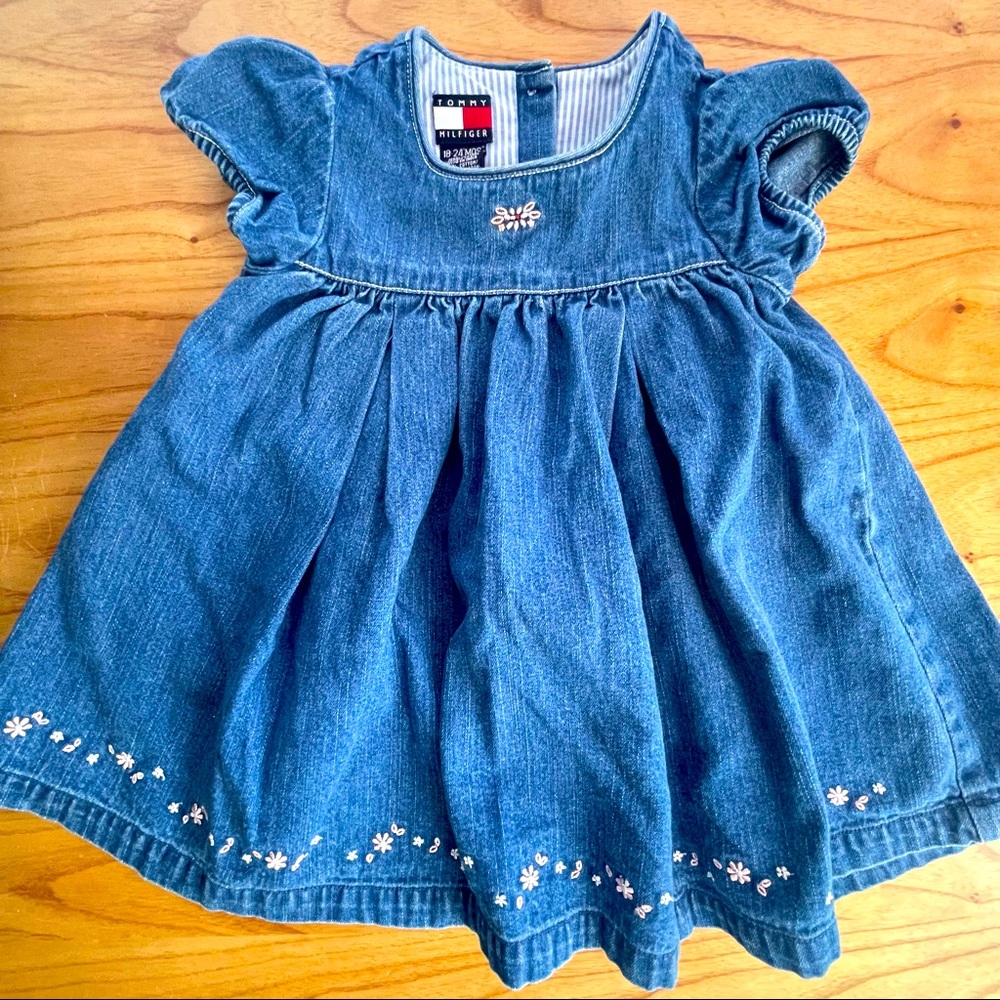 Tommy Hilfiger 90s vintage denim dress size 18-24mo